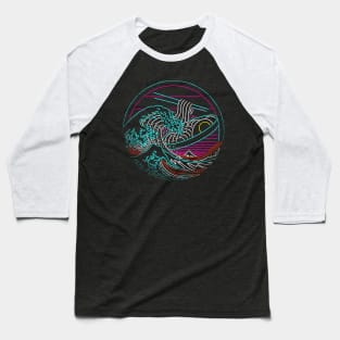 Great Neon Noodle Wave Baseball T-Shirt